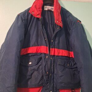 Mens Wear Guard 2XL Navy/Red Lined Winter Jacket/Coat